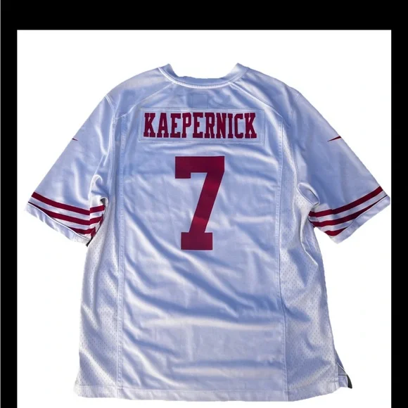 San Francisco 49ers Colin Kaepernick White Jersey Size L Number EUC